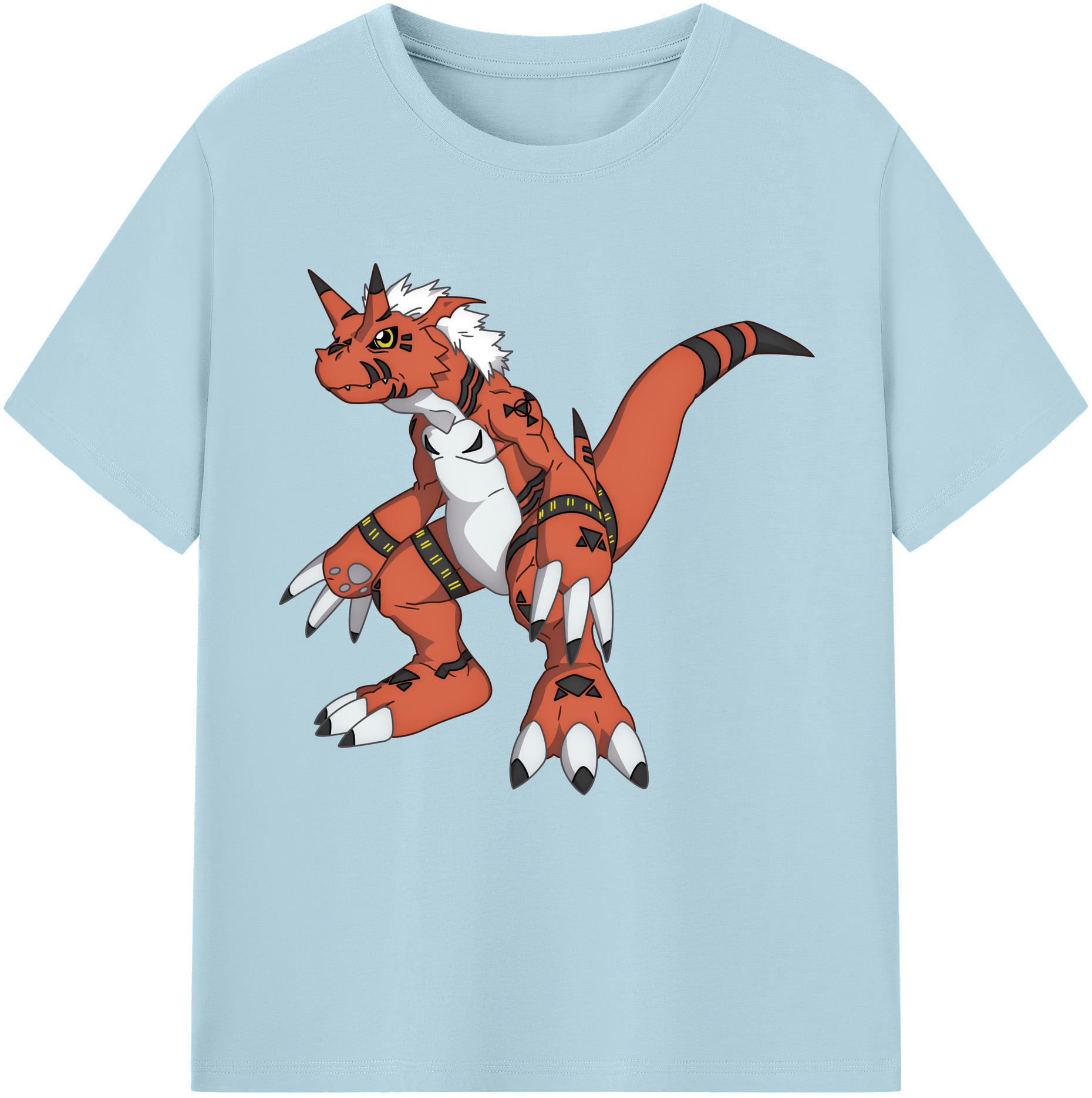 （画像用） Digimon デジタルモンスター/デジモン 綿100％半袖Tシャツ（フロントプリント）